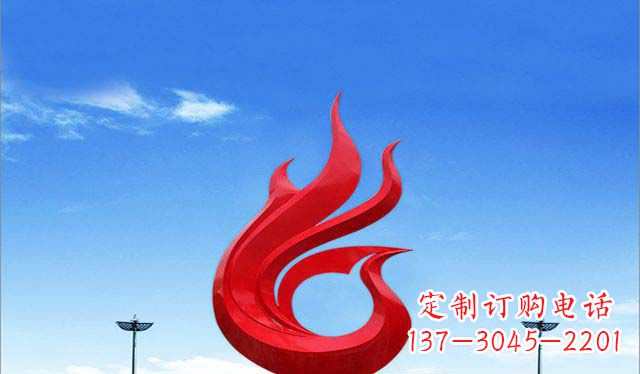 贵州广场不锈钢凤凰雕塑1