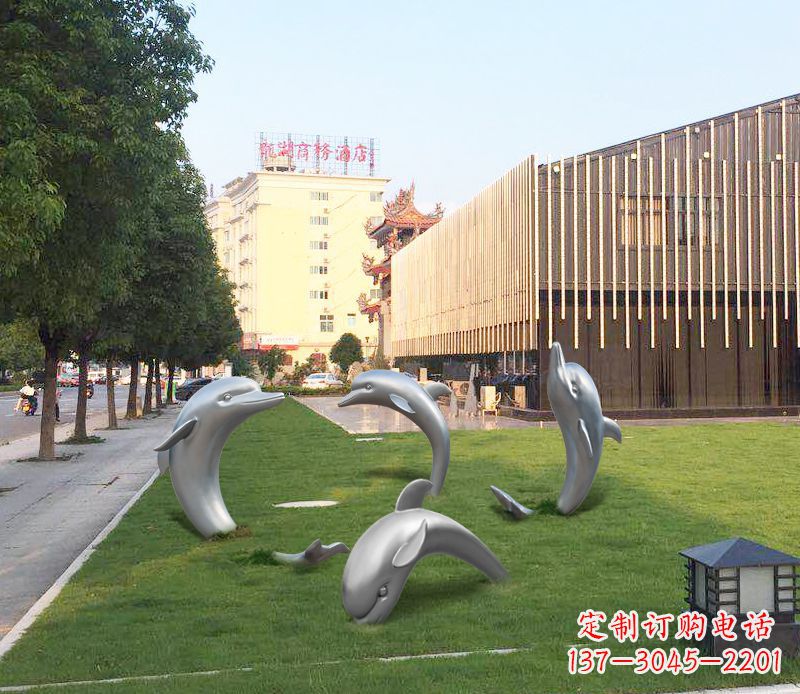 贵州艺术雕塑“海豚”摆件