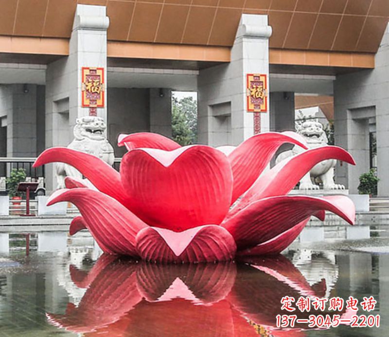 贵州完美满足你的不锈钢荷花雕塑