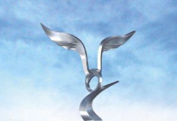 贵州中领雕塑出品：不锈钢海鸥雕塑