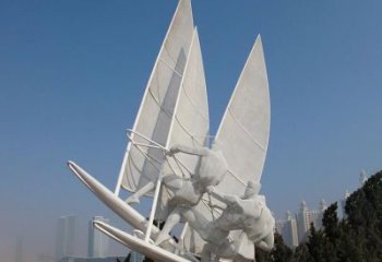 贵州不锈钢帆船比赛运动雕塑