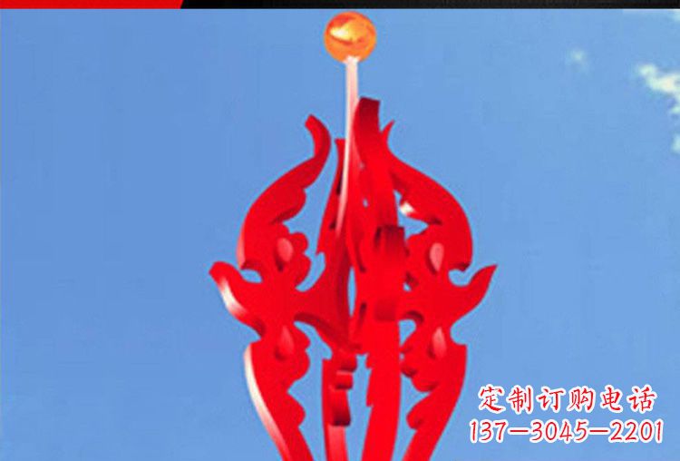 贵州中领雕塑:唯美飘拂的不锈钢火苗雕塑