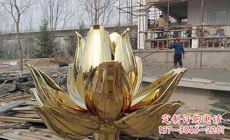 贵州广场不锈钢莲花雕塑