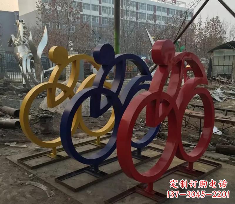 贵州中领雕塑推出的自行车雕塑是一件别具一格的…
