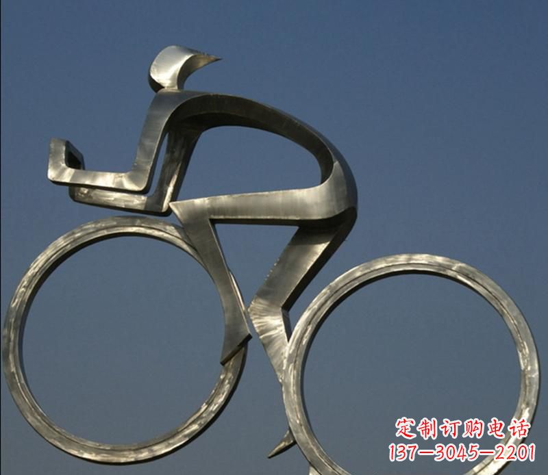 贵州不锈钢骑自行车雕塑
