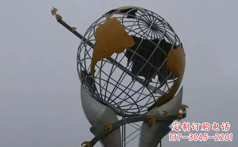 贵州不锈钢大地手托雕塑