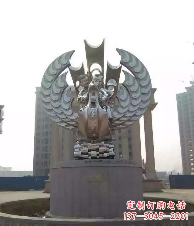 贵州欣赏美丽的不锈钢凤凰雕塑