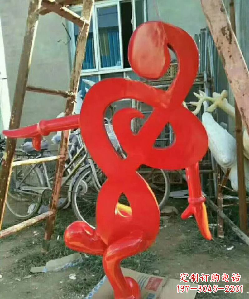 贵州中领雕塑-不锈钢音符抽象雕塑