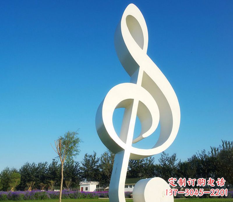 贵州不锈钢音符雕塑,把音乐之美立起来