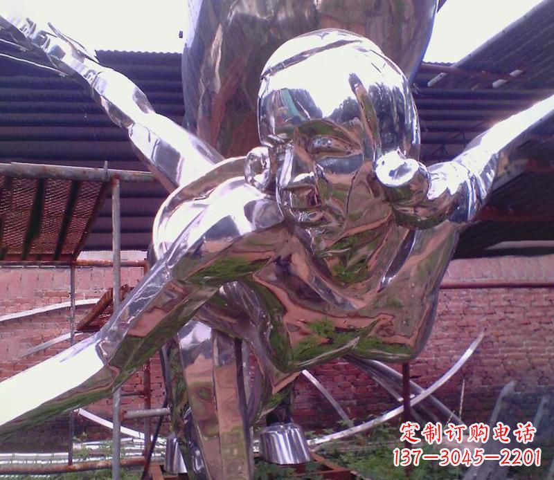 贵州彰显经典风采的不锈钢运动员雕塑