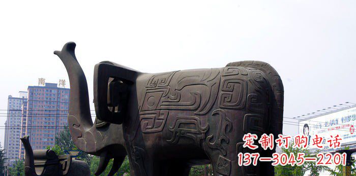 贵州中领雕塑|大象铜雕塑