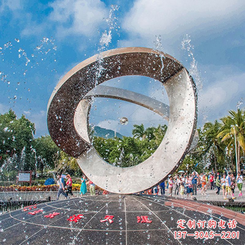 贵州趣味非凡,体现尊贵,不锈钢喷泉雕塑