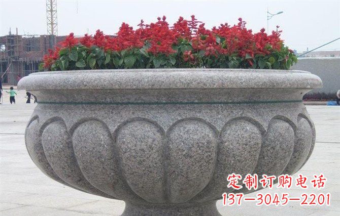 贵州广场大理石花盆雕塑