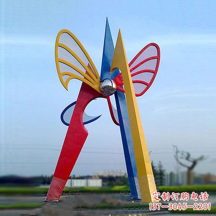 贵州中领雕塑带您欣赏大型抽象蝴蝶雕塑