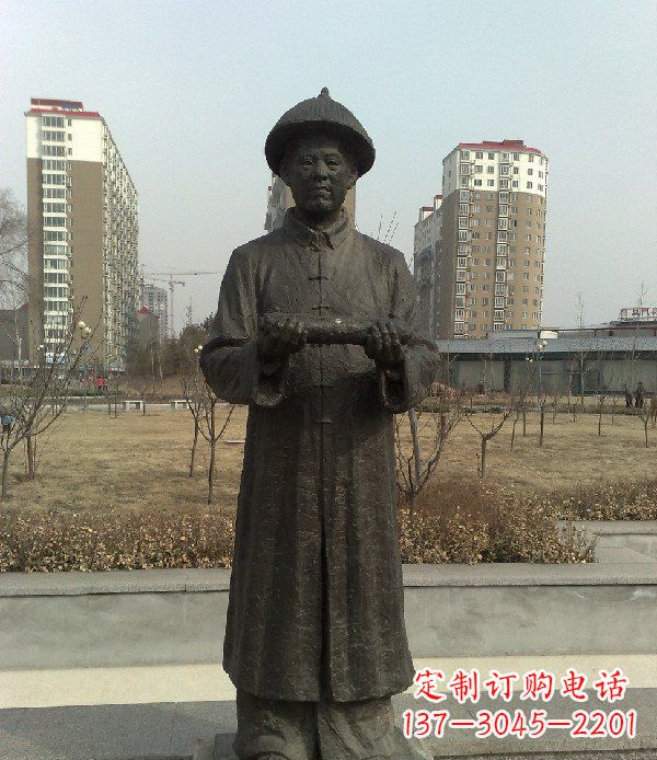 贵州广场地方名人人物铜雕