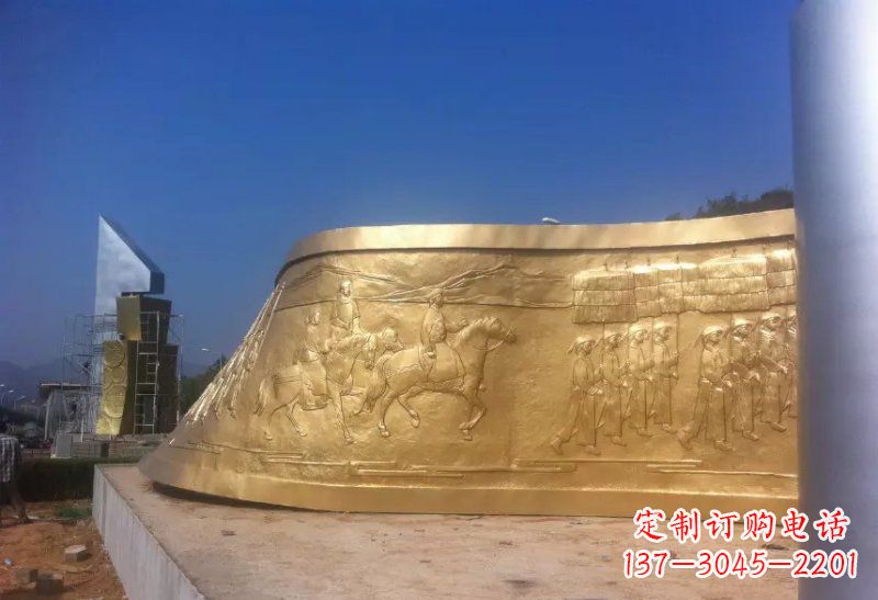 贵州广场锻铜书卷雕塑