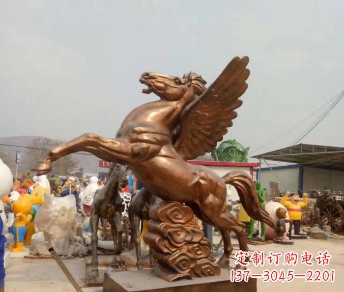 贵州广场飞马铜雕,精美绝伦