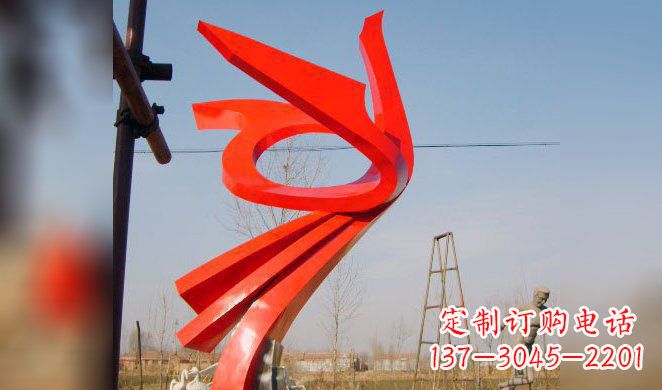 贵州广场凤凰不锈钢雕塑 (3)