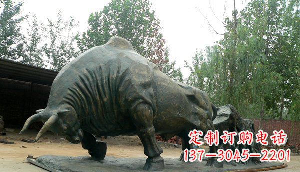 贵州铜雕牛雕塑-领雕塑定制