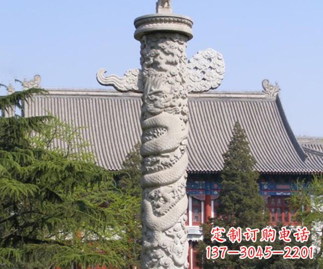 贵州广场华表景观石雕 (2)