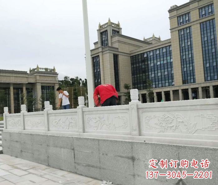 贵州广场景观大理石栏板雕塑 (2)