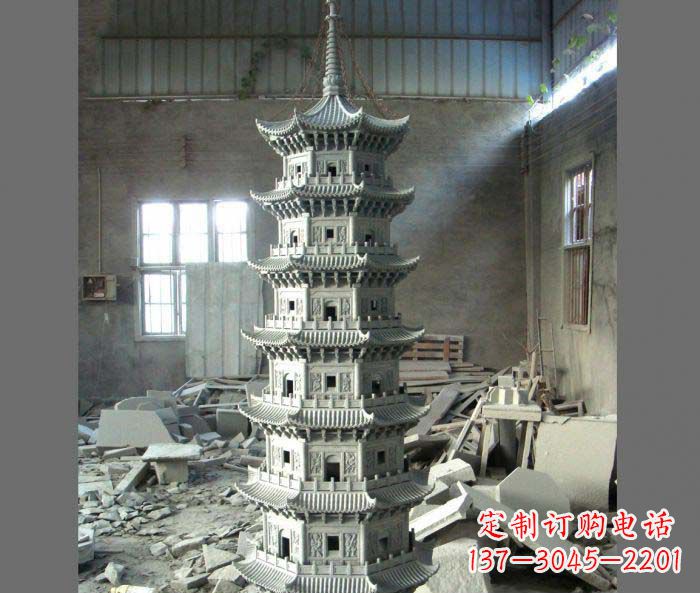 贵州多层宝塔石雕,让您的景观更加出彩
