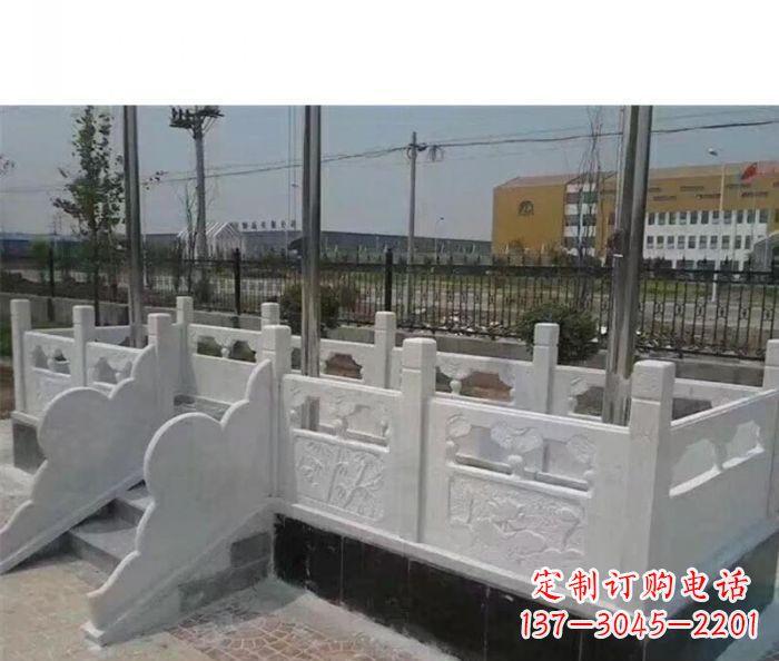贵州广场景观汉白玉升旗台石雕 (3)