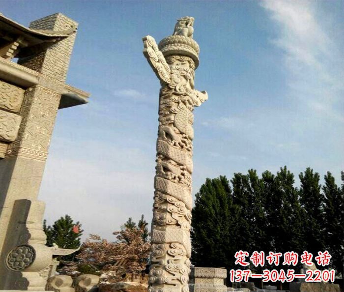 贵州广场景观华表石雕 (2)