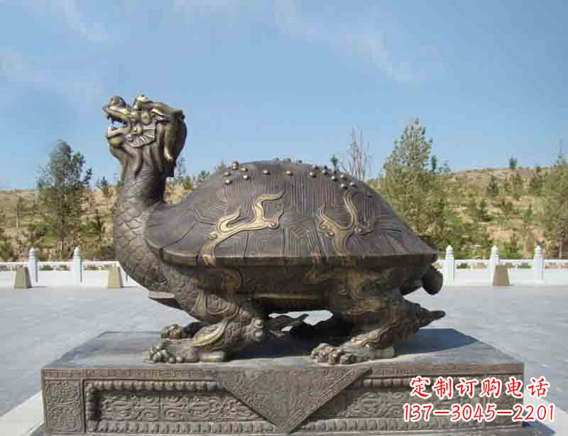 贵州广场龙龟铜雕塑