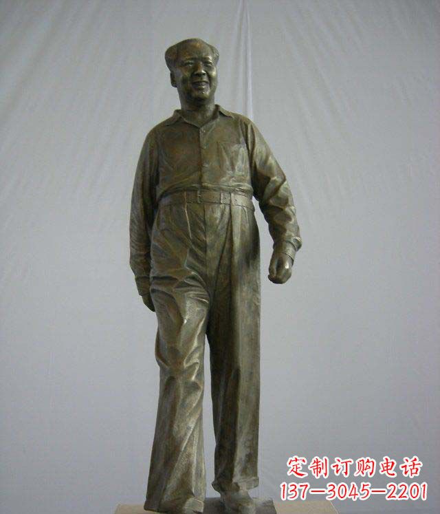 贵州中领雕塑：经典革命人物毛主席铜雕