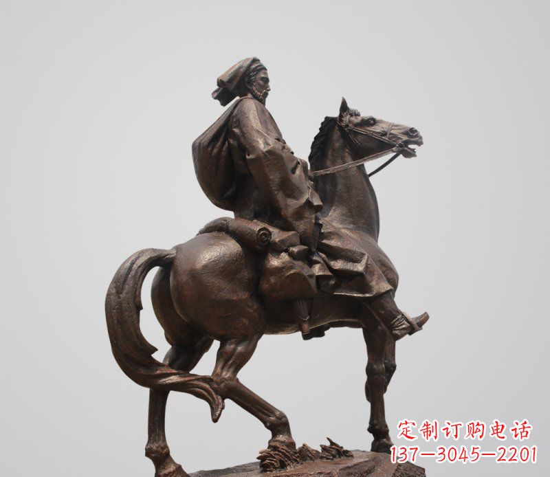 贵州典雅欧式骑马人雕塑