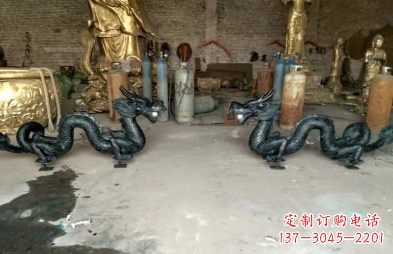 贵州中领雕塑精美定制双龙戏珠雕塑