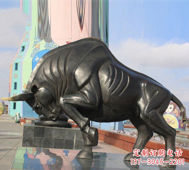 贵州广场十二生肖牛铜雕