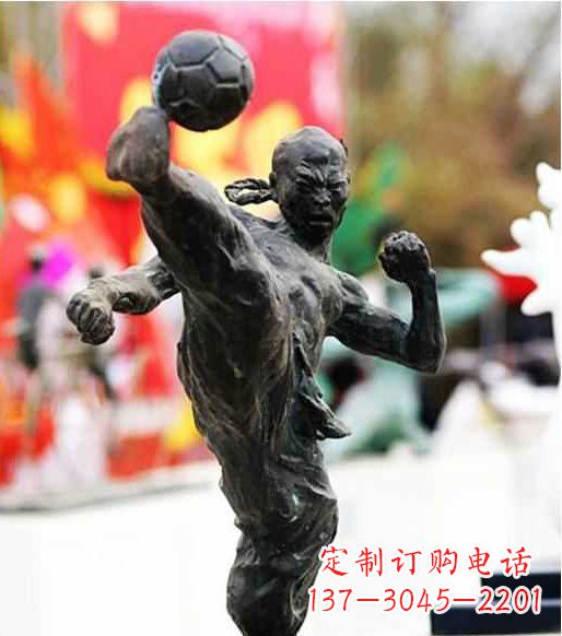贵州足球雕塑:展现无限自由