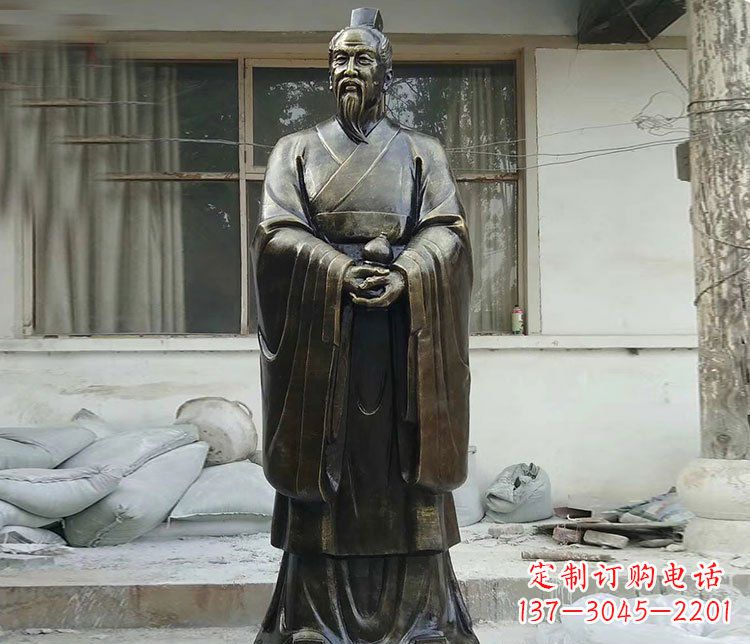 贵州扁鹊人物铜雕塑,高雅栩栩如生