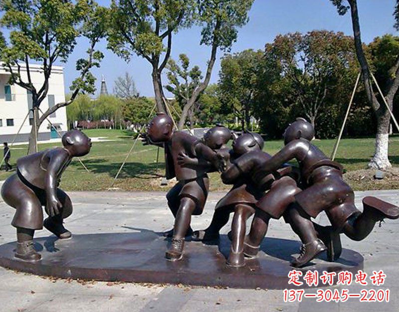 贵州中领雕塑老鹰抓小鸡铜雕塑