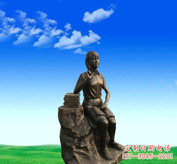 贵州展现美丽的美女雕塑