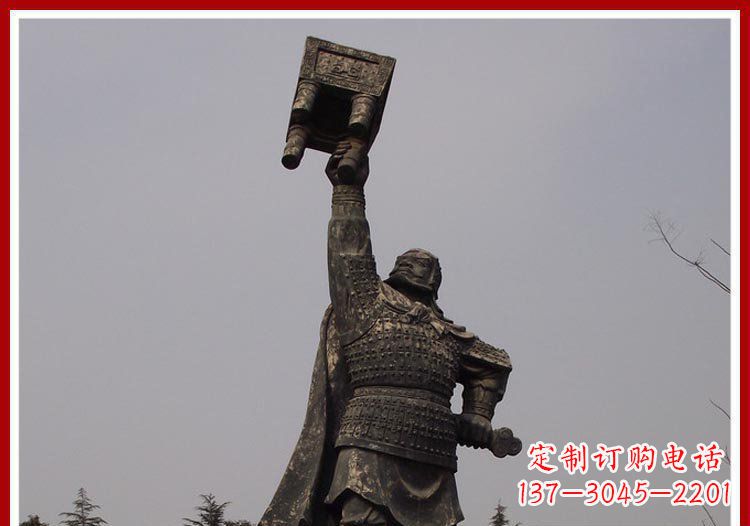贵州铜雕威武将军雕塑,雕刻极致端庄风采
