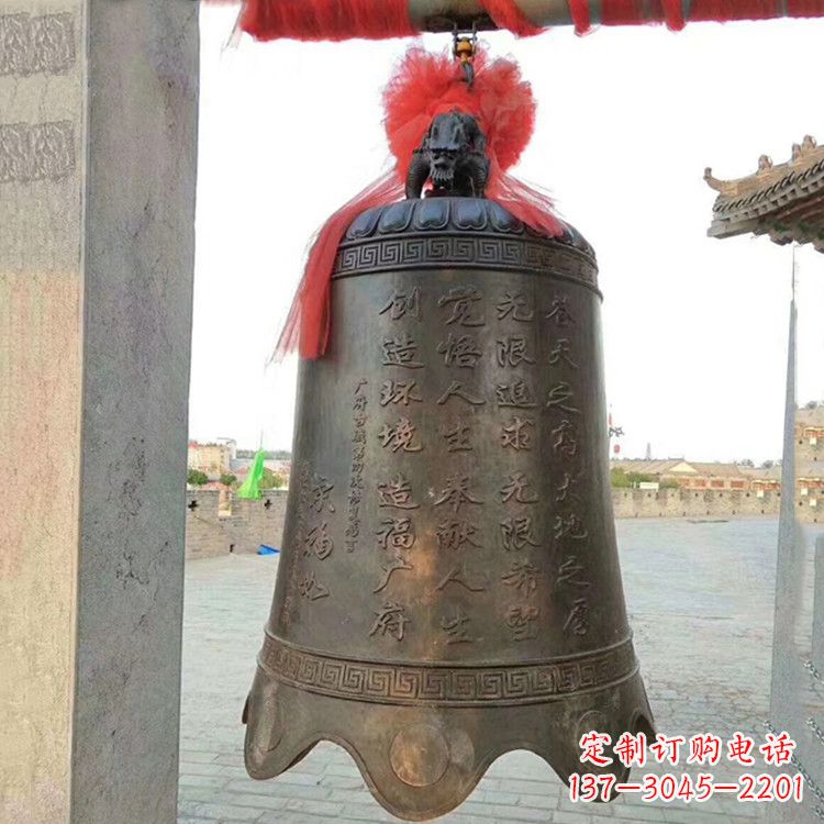 贵州传承经典律动热情——亿领中国领先的广场铜钟雕塑