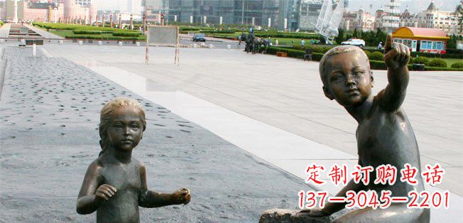 贵州为您的广场增添童真热情,小孩雕塑定制