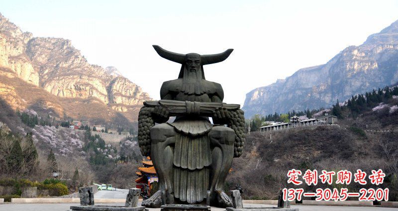 贵州中领雕塑炎帝景观铜雕