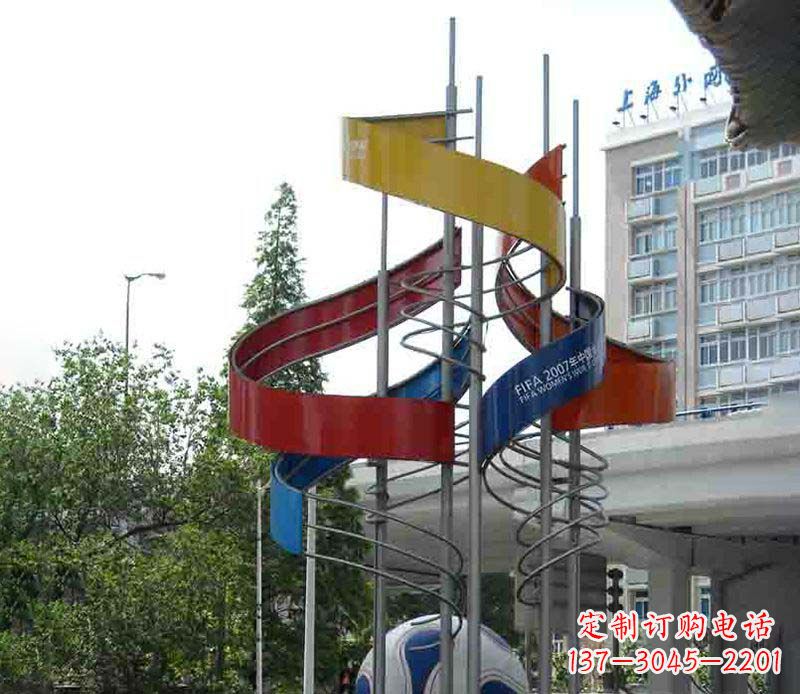 贵州精美的不锈钢足球雕塑