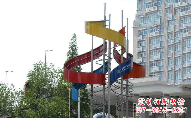 贵州中领雕塑:不锈钢足球雕塑