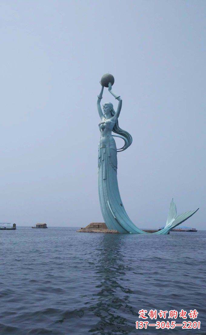 贵州海洋美人鱼不锈钢雕塑