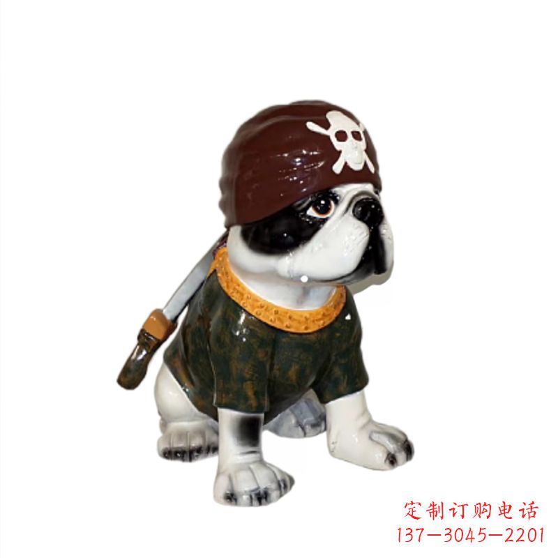 贵州海盗斗牛犬雕塑,精美外观,彰显激情