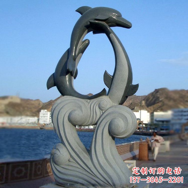 贵州欣赏海豚石雕塑的美丽