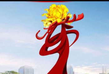 贵州欣赏静谧的雕塑之美：不锈钢牡丹花雕塑