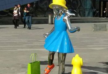 贵州中领雕塑：极致的不锈钢小女孩雕塑