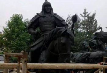 贵州浪漫古将骑马铜雕，让您感受古代将军的风采！
