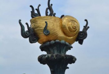 贵州海洋经典之作--海螺铜雕